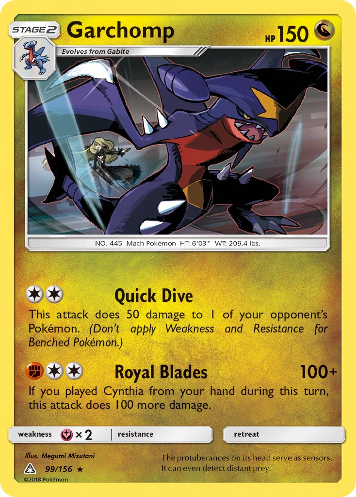 Ultra Prism Garchomp [Reverse Holo] Pokémon card